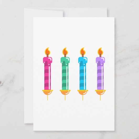 Four Candles 招待状 (正面)