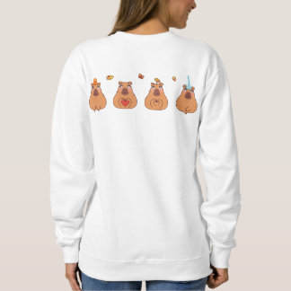 Four Capybara Sisters スウェットシャツ