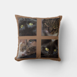 Four cats by Miriam Kilmer クッション