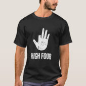 Four Cut Off Finger Amputated Missing Fing Tシャツ (正面)