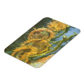 Four Cut Sunflowers by Vincent vanゴッホファインアート マグネット (左側)