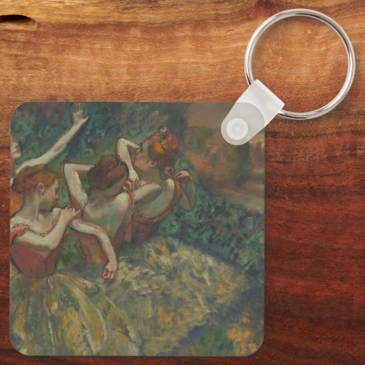 Four Dancers by Edgar Degas, Ballet Fine Art キーホルダー (裏面)