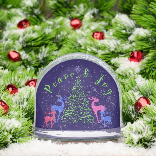 Four Deer & a Christmas Tree Peace & Joy (クリスマス)