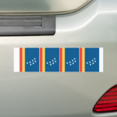 FOUR Durham Flag バンパーステッカー (車上)