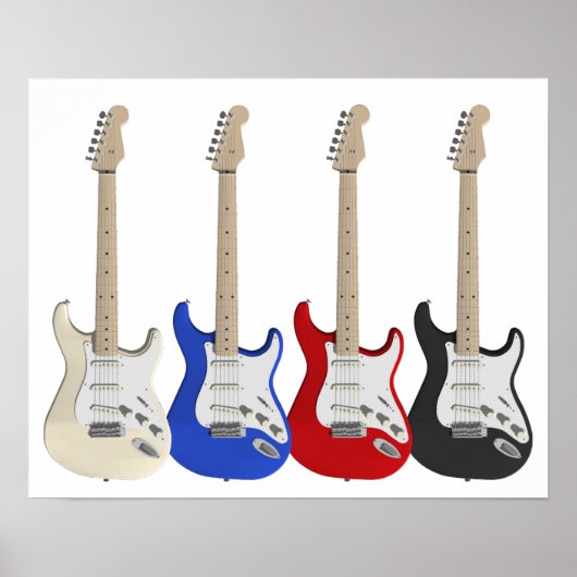 Four, electric guitars ポスター (正面)