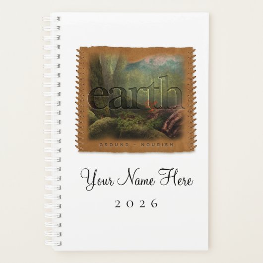 Four Elements - EARTH - Personalized Day Planner プランナー手帳 (正面)