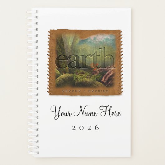 Four Elements - EARTH - Personalized Day Planner プランナー手帳 (正面)