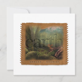 Four Elements - EARTH - Personalized Notecard ノートカード