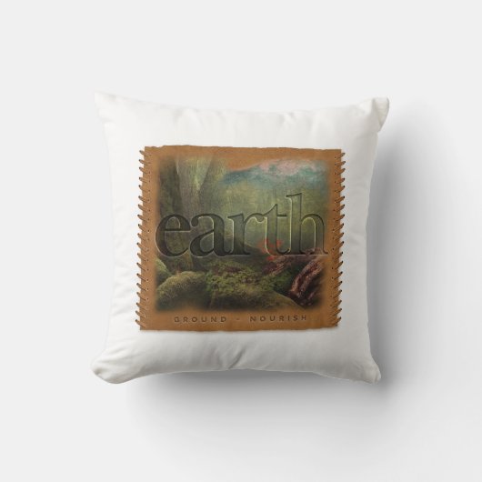 Four Elements - Earth - Pillow クッション (正面)
