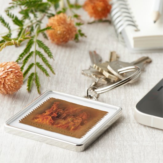 FOUR ELEMENTS - Fire - Keychain キーホルダー (側面)