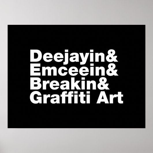 Four Elements of Hip Hop ポスター (正面)