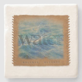 Four Elements - Water - Coaster ストーンコースター (正面)