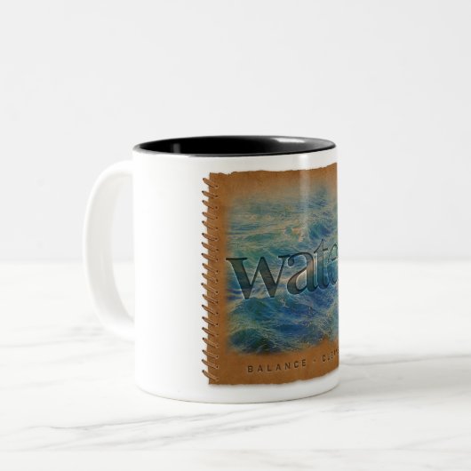 Four Elements - Water - Coffee Mug ツートーンマグカップ (正面左)