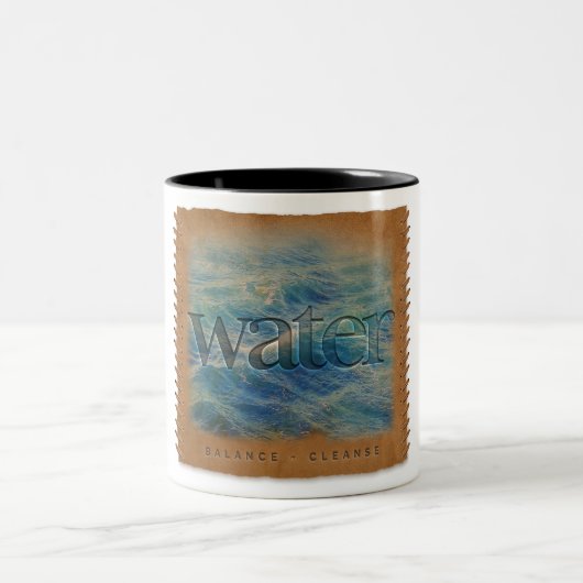 Four Elements - Water - Coffee Mug ツートーンマグカップ (中央)
