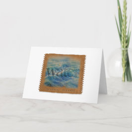 Four Elements - Water - Greeting Card サンキューカード