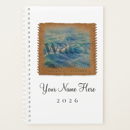 Four Elements - WATER - Personalized Day Planner プランナー手帳 (正面)