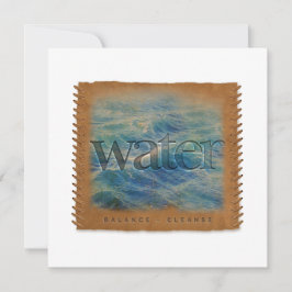 Four Elements - WATER - Personalized Notecard ノートカード