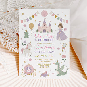 Four Ever a Princess: ロイヤルフェアリーテール4歳の誕生日 招待状
