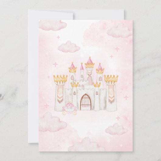 Four Ever a Princess Birthday Party 招待状 (裏面)