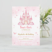 Four Ever A Princess Castle 4th Birthday 招待状 (スタンド正面)