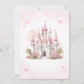 Four Ever A Princess Castle 4th Birthday 招待状 (裏面)