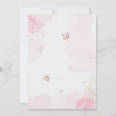 Four Ever A Princess Castle unicorn 4th Birthday 招待状 (裏面)