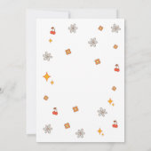 Four Ever Groovy Retro 4th Birthday Invitation 招待状 (裏面)