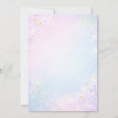 FOUR EVER Magical Rainbow 4th birthday invitation 招待状 (裏面)