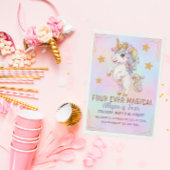 Four Ever Magical, Unicorn 4th Birthday 招待状