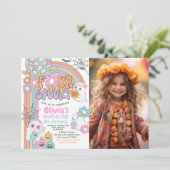 Four Ever Spooky Hippie Halloween 4th Birthday 招待状 (スタンド正面)