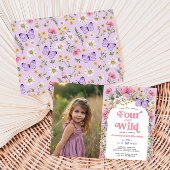 Four Ever Wild Flower 4th Birthday写真 招待状