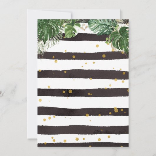 Four Ever Wild Leopard Boy 4th Birthday 招待状 (裏面)