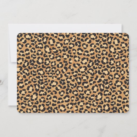 FOUR Ever Wild Safari 4th Birthday Photo 招待状 (裏面)