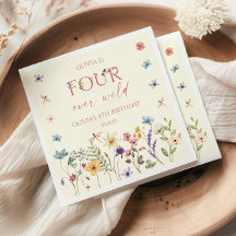 Four Ever Wild Wildflower 4歳の誕生日パーティー