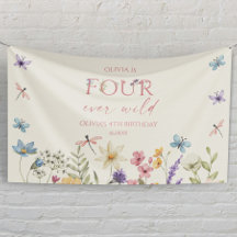 Four Ever Wild Wildflower 4歳の誕生日パーティー