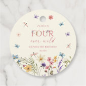 Four Ever Wild Wildflower 4th Birthday Party フェイバータグ (裏面)