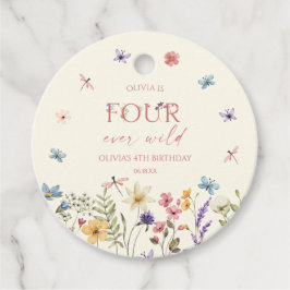 Four Ever Wild Wildflower 4th Birthday Party フェイバータグ