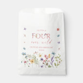 Four Ever Wild Wildflower 4th Birthday Party フェイバーバッグ (正面)