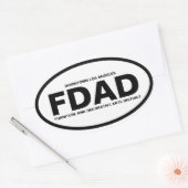 FOUR Furniture & Decemical Arts District "FDAD" 楕円形シール (封筒)