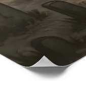 Four Ghosts Under the Full Moon in the Graveyard ポスター (角)