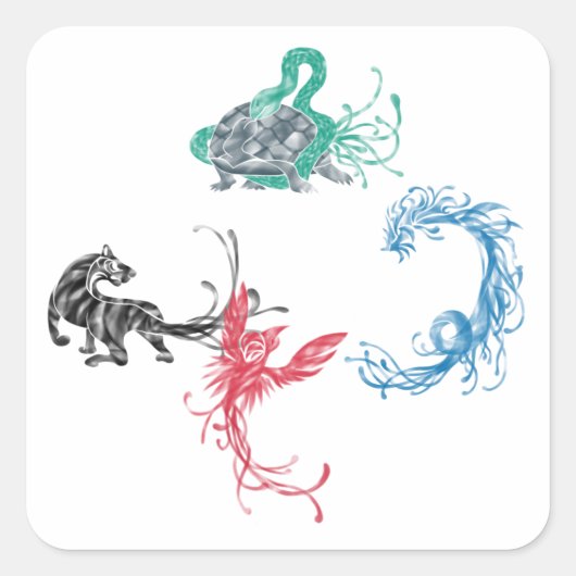 Four Gods スクエアシール (正面)