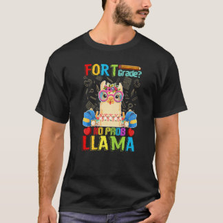 Four Grade No Prob Llama Back To School First Day Tシャツ