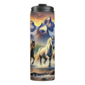 Four Horses Mountain Stream Gallop タンブラー (正面)