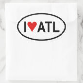 FOUR "I [ハート] Atl" 楕円形シール (バッグ)