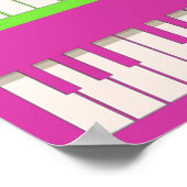 Four Keyboards Pop Art Poster ポスター (角)