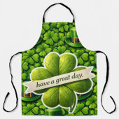 Four leaf clover Saint Patrick エプロン (正面)