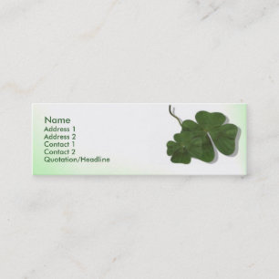Four Leaf Clover (Shamrock)プロファイルカード スキニー名刺