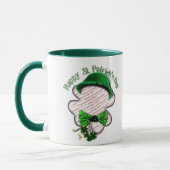 Four Leaf Clover St Patrick's Day Photo マグカップ (左)