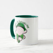 Four Leaf Clover St Patrick's Day Photo マグカップ (正面左)