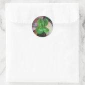 Four leaf clover Sticker ラウンドシール (バッグ)